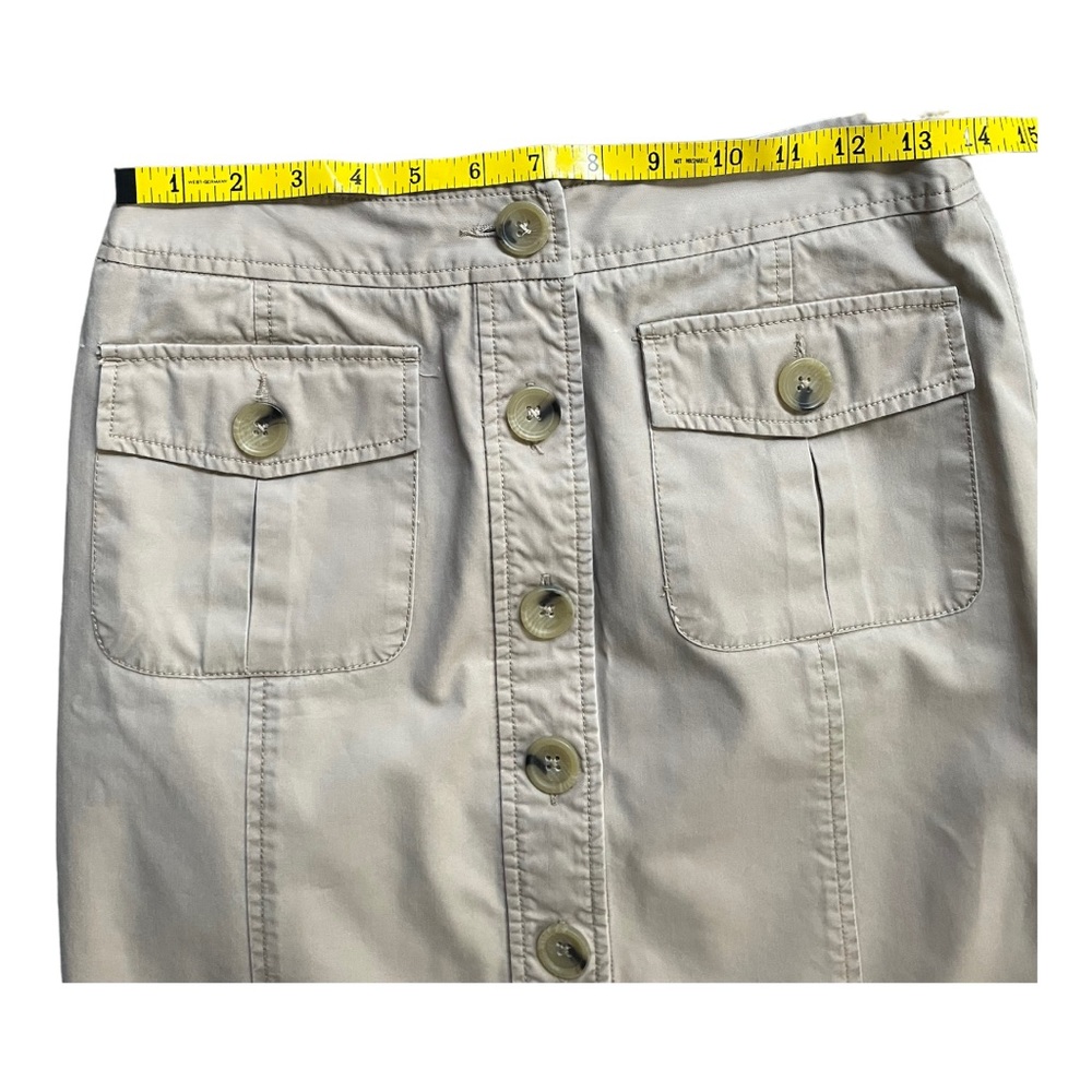 Banana Republic tan 100% cotton skirt - Picture 9 of 12
